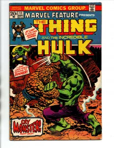 Marvel Feature Presents #11 - Hulk vs Thing - 1st Thing Solo - 1973 - VG