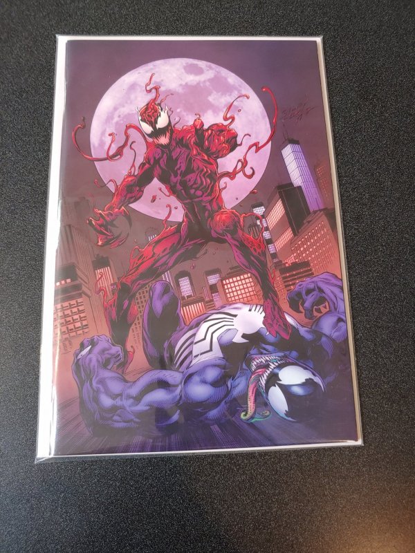 ABSOLUTE CARNAGE #1 MARK BAGLEY VIRGIN VARIANT WITH COA! ONLY 500 PRODUCED!