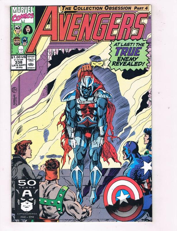 Avengers #338 VF Marvel Comics Comic Book Capt America Sept 1991 DE41 AD18
