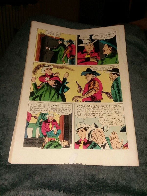 JOHNNY MACK BROWN #645 dell four color comics 1955 golden age precode western
