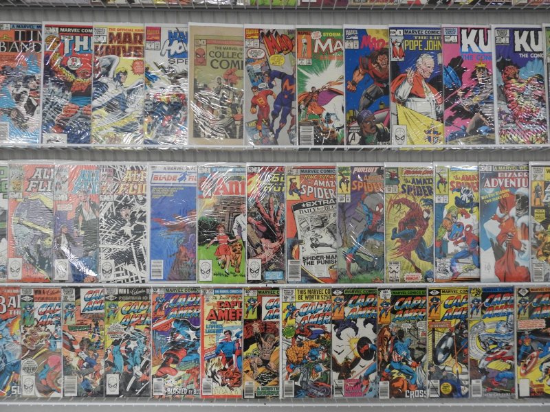 Huge Lot 130+ Comics W/ Marvel Team-Up, Captain America, Nova, +More! Avg FN !