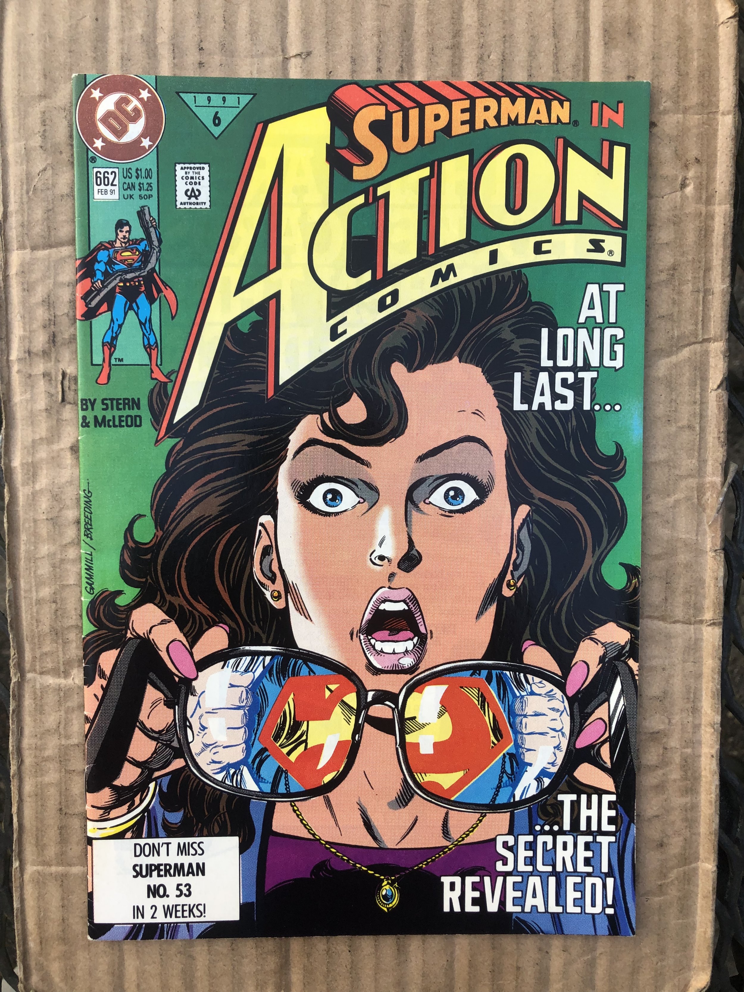 Action Comics 662 Direct Edition (1991) Comic Books Copper Age, DC Comics, Lois Lane