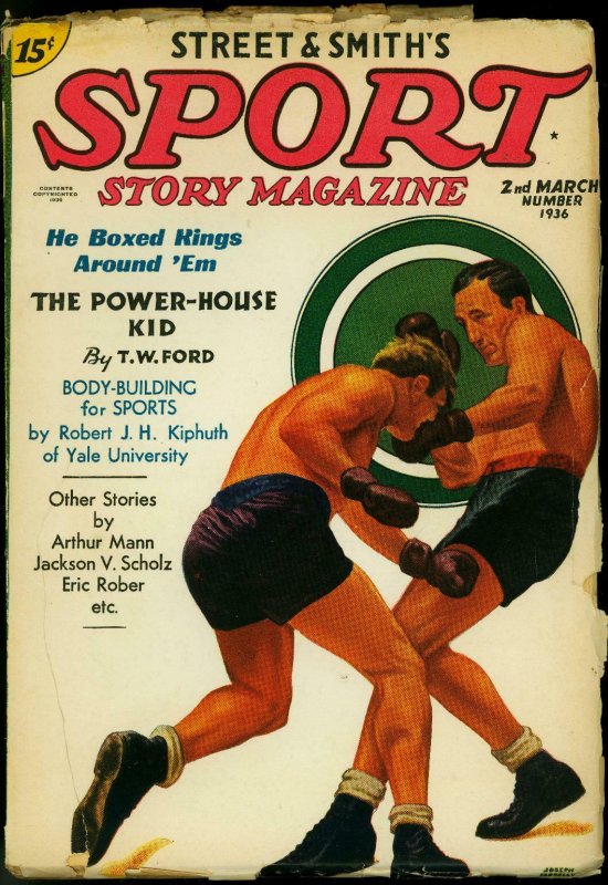 Sport Story Pulp 2nd March 1936- Boxing cover- TW Ford- VG/F