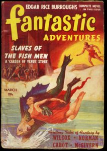 FANTASTIC ADVENTURES 1941 MAR-CARSON OF VENUS- ERB PULP VG 