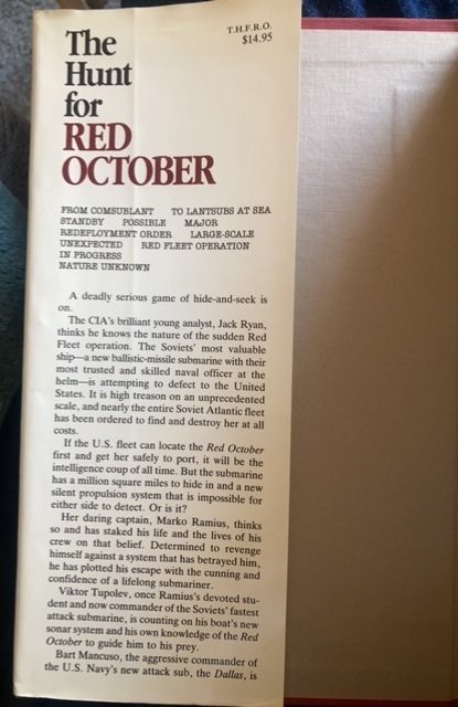 The hunt for red October, 1984, Clancy, HCDJ
