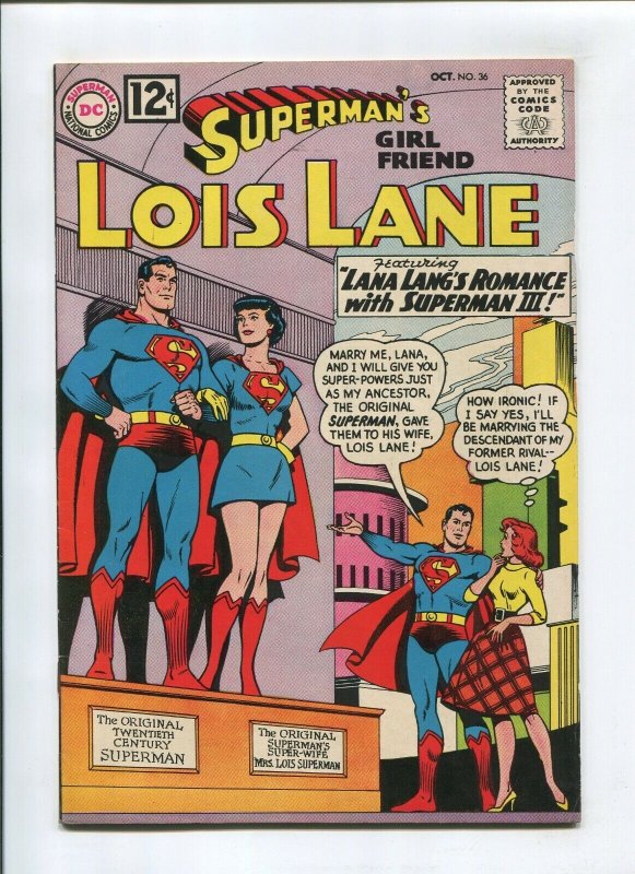 SUPERMANS GIRLFRIEND LOIS LANE #36 (7.0) *THE FISHERMAN COLLECTION* 1962
