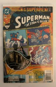 Action Comics #689 NEWSSTAND EDITION *Resurrection- Superman/ Debut- black suit