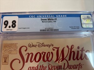 Snow White (1995) # 1 (CGC 9.8) Tenggren Cover Reprints 1937 Sunday Newspaper