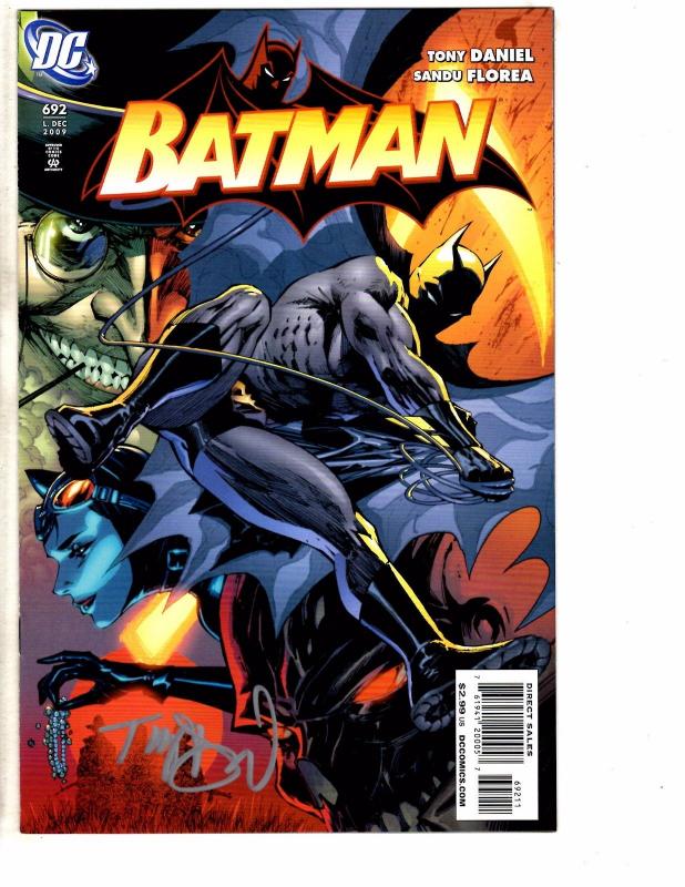 3 Batman DC Comics # 691 692 693 NM 1st Print ALL Signed By Tony Daniel J200