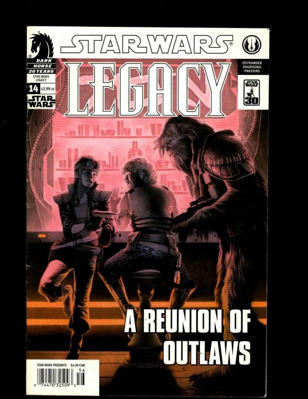 Lot of 10 Star Wars Legacy Dark Horse Comic Books #0 3 4 6 7 8 9 14 16 17  J398