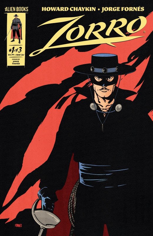 Zorro #1 Jorge Fornes Regular Cover Near Mint