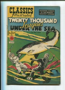 CLASSICS ILLUSTRATED #47 (7.5) 20 THOUSAND LEAGUES UNDER THE SEA 1ST PRINT
