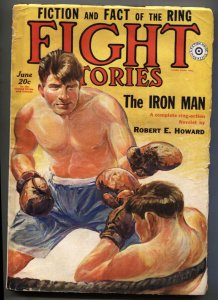 Fight Stories 6/1930-Thomas Skinner boxing cover-Robert E. Howard-Pulp magazine