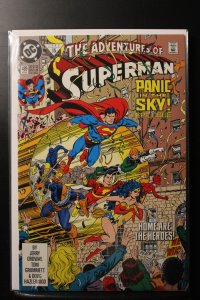 Adventures of Superman #489 Newsstand Edition (1992)