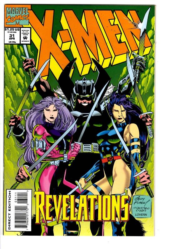 9 X-Men Marvel Comic Books # 31 32 33 34 35 36 37 38 39 Psylocke Gambit BH30