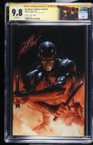 DAREDEVIL COLD DAY IN HELL #2 SIGNED BY DELL'OTTO 1:100 VIRGIN VAR CGC SS 9.8 NM