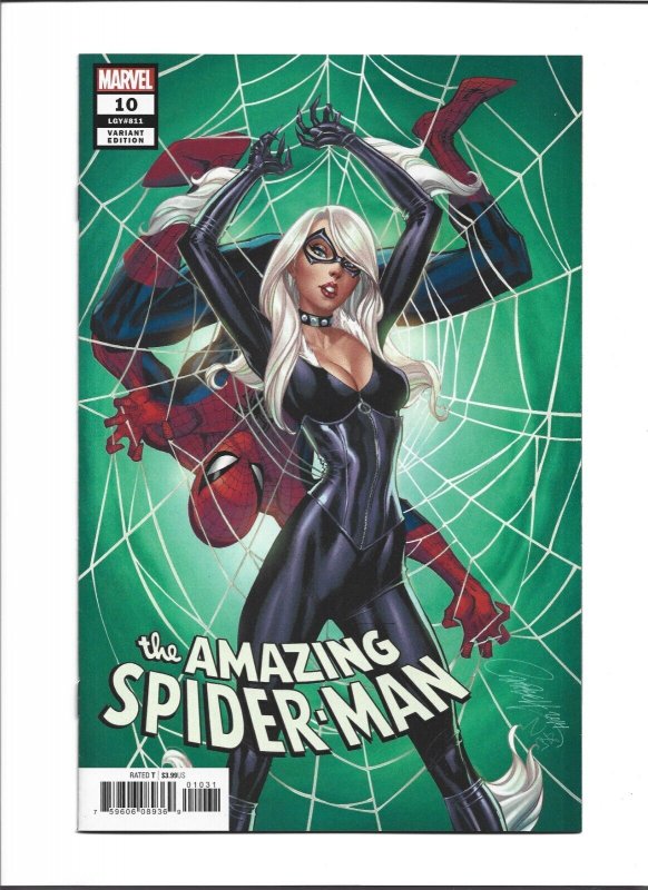 Amazing Spider-Man #10 Exclusive J Scott Campbell Variant Black Cat