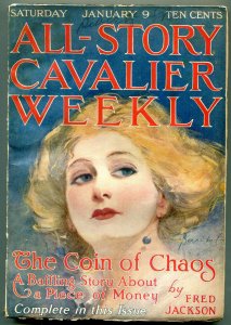All-Story Cavalier Weekly 1/9/1915-William Henry Barribal- Coin of Chaos FN-