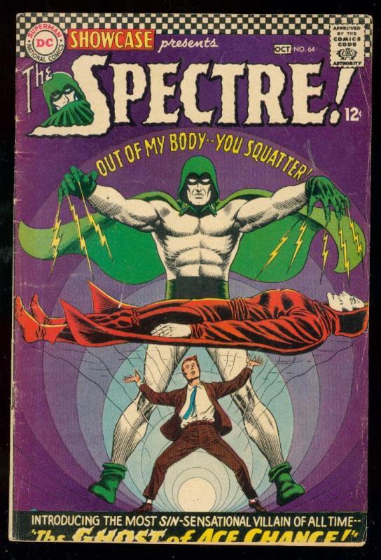 SHOWCASE #64 1966-SPECTRE-DC COMIC-M URPHY ANDERSON ART VG