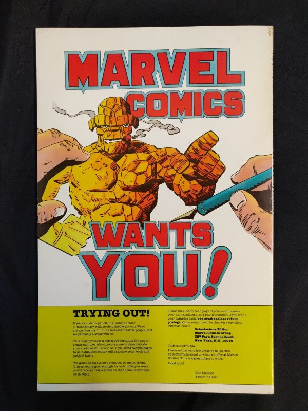 1983 Official Marvel Comics Try-Out Book By Jim Shooter (9.2 ob) Unused