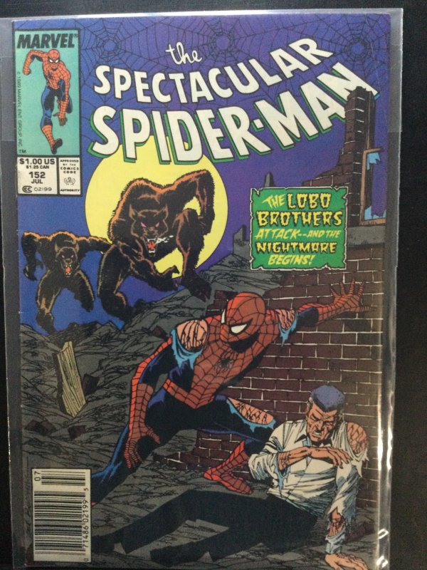 The Spectacular Spider-Man #152 Newsstand Edition (1989)