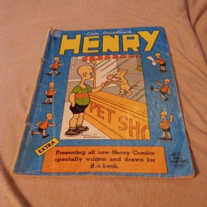 carl anderson's henry 4 dell comics 1949 golden age comic strip cartoon book