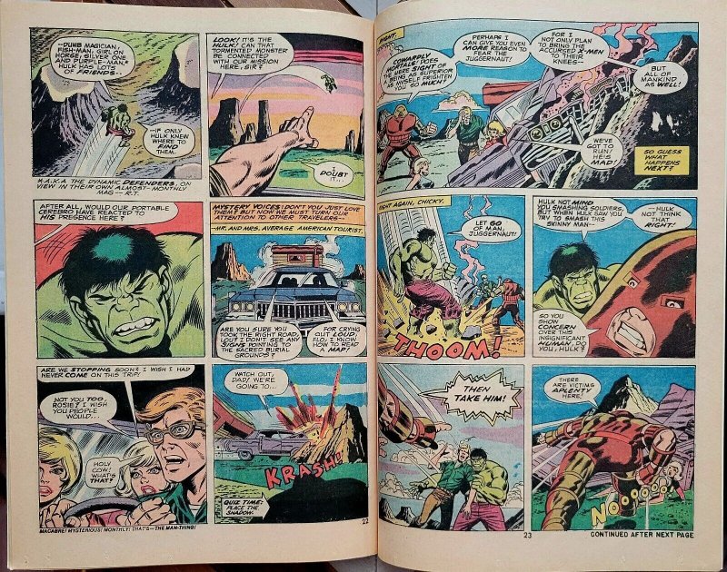 HULK 172 FN/VF (Marvel 1973) Origin of JUGGERNAUT! XMEN & AVENGERS Crossover Comic Books