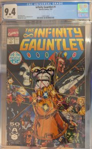 The Infinity Gauntlet #1 (1991) CGC 9.4