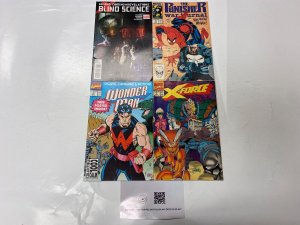 4 MARVEL comic books X-Men Blind Punisher War #15 Wonder Man #1 X-Force 95 KM19