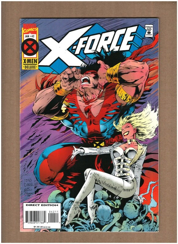 X-Force #42 Marvel Comics 1995 Warpath White Queen VF 8.0