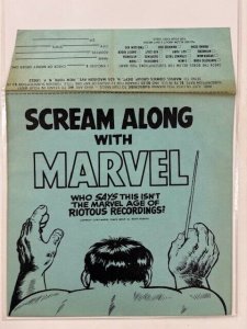 SCREAM ALONG With MARVEL Merry Marvel Marching Society Record Album Sleeve VFVF+