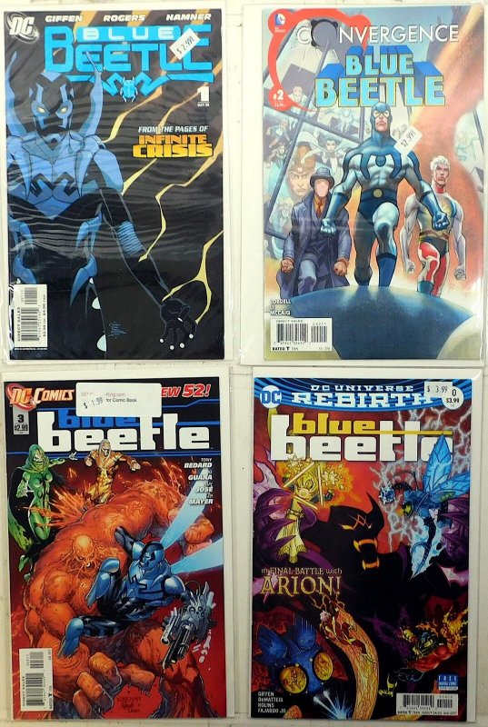 Blue Beetle Lot of 4 #1, 3, 10, Convergence 2 (2015) DC Comics 1st Print