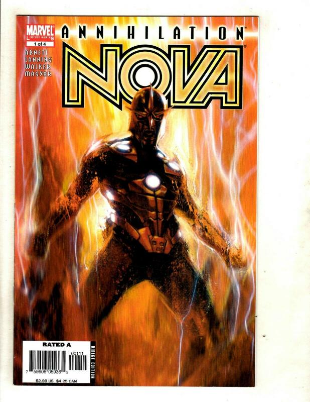 Lot Of 8 NOVA Marvel Comic Books # 1 2 3 4 (Annihilation Mini) + # 4 5 6 7 SM8