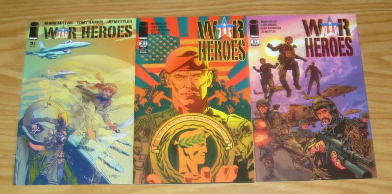 War Heroes #1-3 VF/NM complete series - mark millar - tony harris - image comics