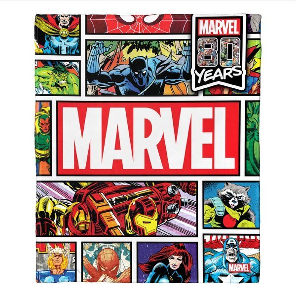 Marvel Comics History Aggretsuko Comics Silk Touch Throw Blanket; 50 x 60