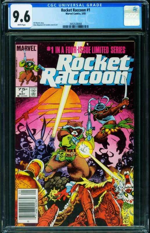 ROCKET RACCOON #1 CGC 9.6 1st ISSUE Newsstand variant 2053538008