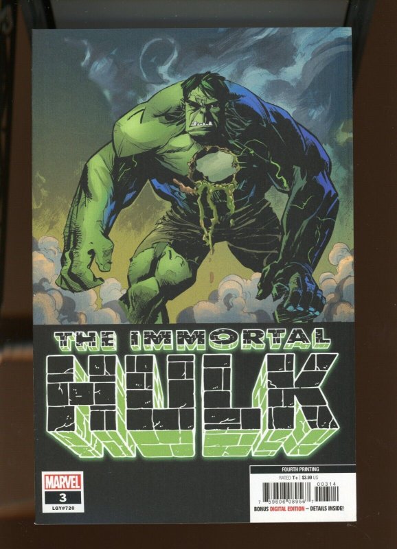 Immortal Hulk LOT #3 - (2) 4th Print Variant, Garry Brown Cover (9.0/9.2) 2018