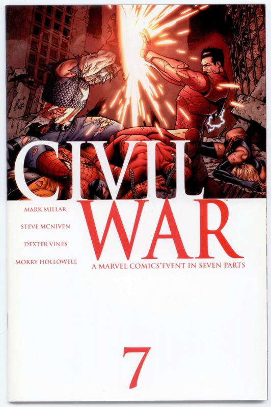 Civil War complete 1st Print set 1 2 3 4 5 6 7 movie Spider-man 9.6 - 9.8  NM/MT