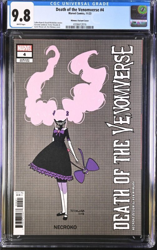 Death of the Venomverse #4 CGC 9.8 Manga Girl Venom Design Variant Marvel 2023