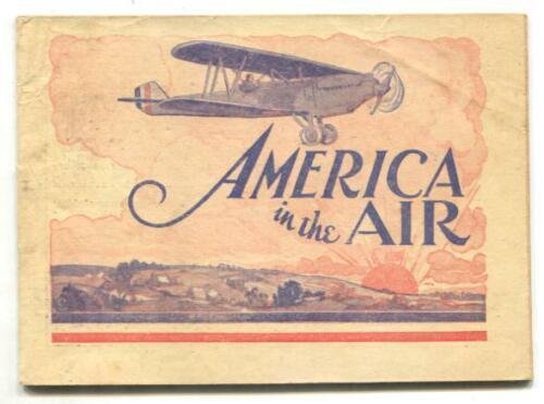 America In The Air 1929- aviation premium comic style art 