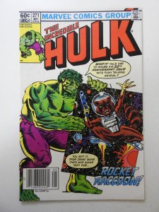 The Incredible Hulk #271 (1982) FN+ Cond! 1st Comic Book App of Rocket Raccoon!