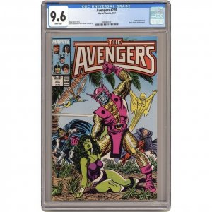 Avengers  1st Series) 278 Marvel 1987 CGC 9.6 Tyrak Appearance Wasp Leaves