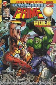 100  PRIME vs INCREDIBLE HULK    #0 lot limited premium edition RARE COLLECTABLE