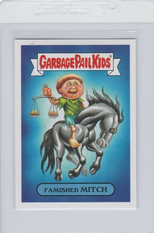 Garbage Pail Kids Famished Mitch 10b GPK 2017 Adam Geddon trading card sticker