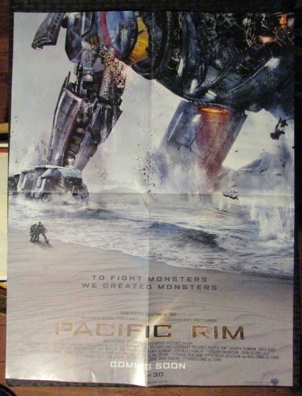 2012 Superman MAN OF STEEL / Pacific Rim 16x21 Promo Poster FN+ 6.5