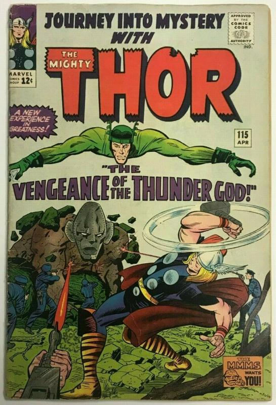 THOR#115 FN+ 1965 (JOURNEY INTO MYSTERY) MARVEL SILVER AGE COMICS