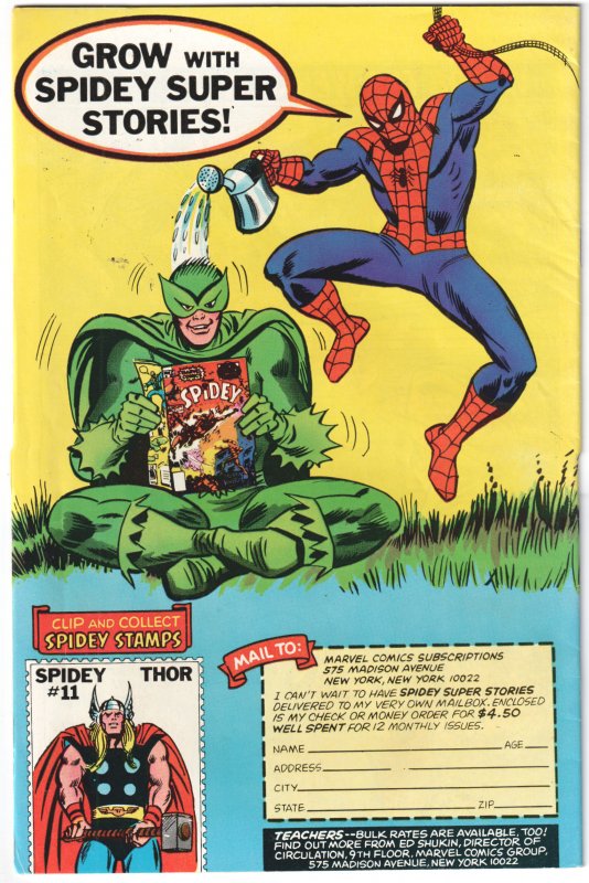 Spidey Super Stories #27 (1977) Spider-Man