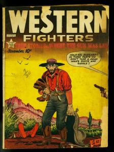 Western Fighters #12 1949- Sam Houston- Golden Age- FAIR