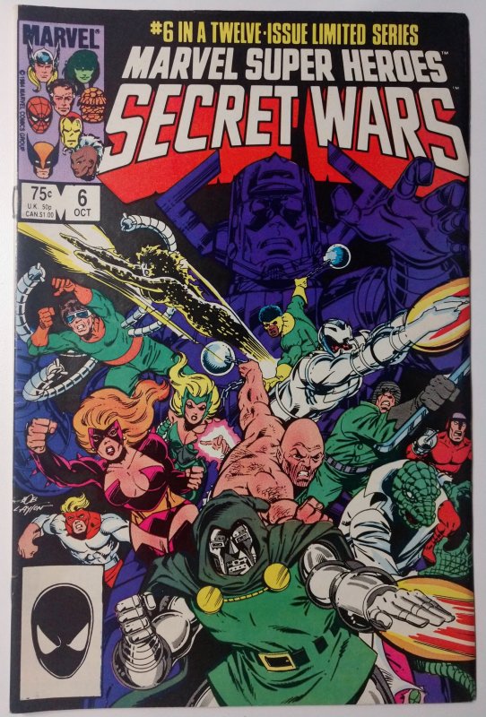 Secret Wars #6 (8.0, 1984) 1st cameo app of the second Spider-Woman