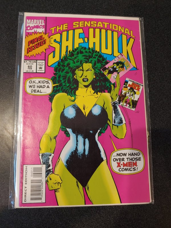 Sensational She-Hulk #60 Final Issue! (1994). HIGH GRADE